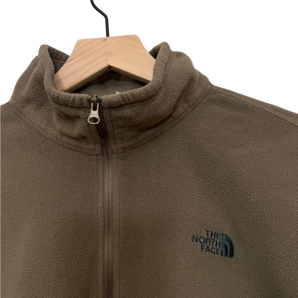 Men’s XL green North Face half zip hood condition